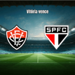 Vitória vence São Paulo por 2 a 0 na Série A com expulsão decisiva