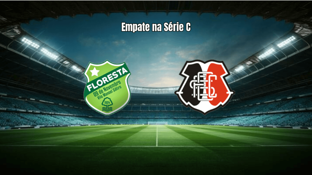 Floresta e Santa Cruz empatam na Série C: 1 a 1 em Horizonte