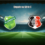 Floresta e Santa Cruz empatam na Série C: 1 a 1 em Horizonte