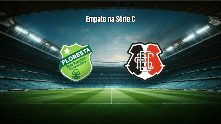 Floresta e Santa Cruz empatam na Série C: 1 a 1 em Horizonte