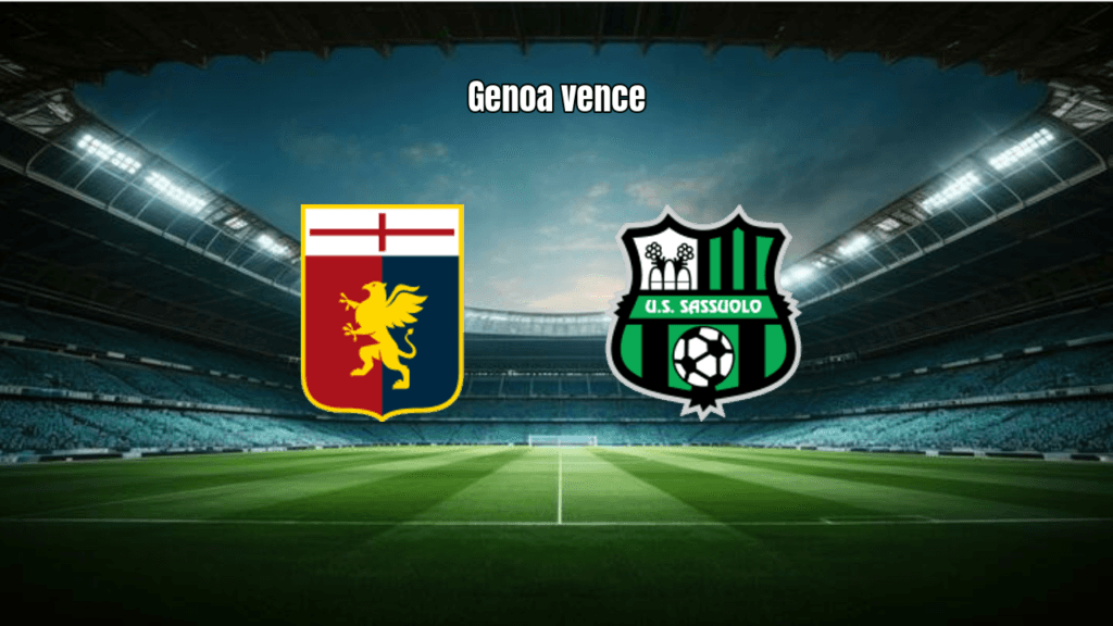 Genoa vence Sassuolo em jogo agitado da Serie A com dois expulsos