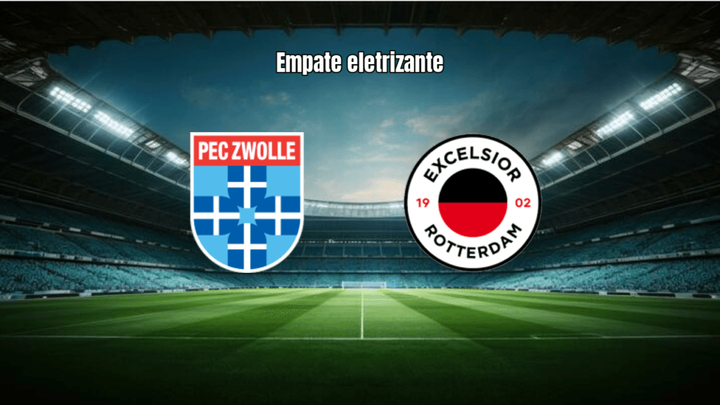 PEC Zwolle e Excelsior empatam em 2-2 na Eredivisie holandesa