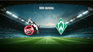 Köln vence Werder Bremen por 3 a 1 com expulsão e domínio no jogo