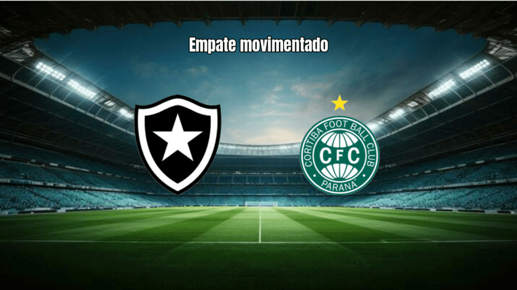 Botafogo 2-2 Coritiba: Empate em jogo movimentado no Nilton Santos