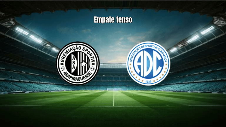 ASA e Confiança empatam em 1x1 pela Copa do Nordeste 2026