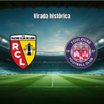 Lens vira sobre o Toulouse com 3 a 2 em jogo eletrizante da Ligue 1