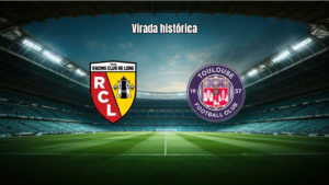 Lens vira sobre o Toulouse com 3 a 2 em jogo eletrizante da Ligue 1