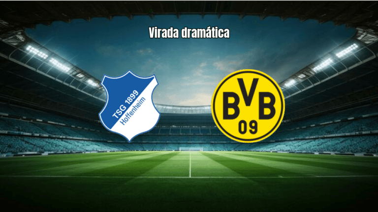 Hoffenheim vence Dortmund com gol nos acréscimos na Bundesliga