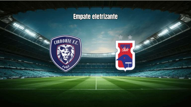 Cianorte e Paraná Clube empatam em 2-2 no Paranaense Sub-20