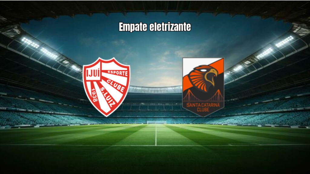 São Luiz e Santa Catarina empatam em 4 a 4 em jogo eletrizante da Série D