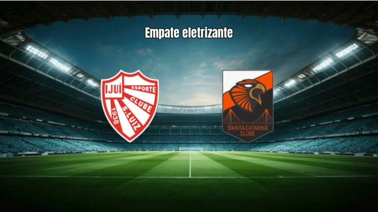 São Luiz e Santa Catarina empatam em 4 a 4 em jogo eletrizante da Série D