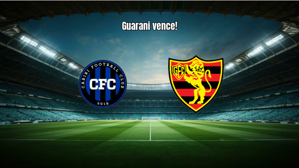 Guarani de Juazeiro vence Cariri por 1x0 no Cearense 2ª Divisão