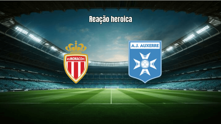 Monaco 2-2 Auxerre: Reação heroica garante empate na Ligue 1