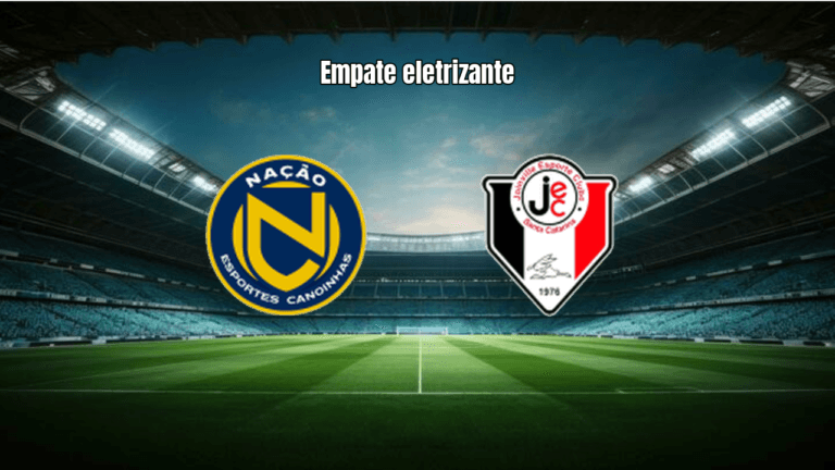 Nação U20 e Joinville U20 empatam em 4 a 4 no Catarinense Sub-20