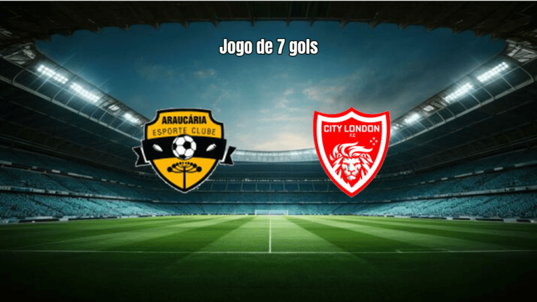 City London U20 vence Araucaria por 4 a 3 em jogo eletrizante