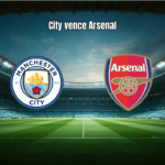 Manchester City vence Arsenal por 2 a 1 em jogo decisivo da Premier League