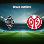 Borussia Mönchengladbach 1-1 Mainz: Empate nos acréscimos na Bundesliga