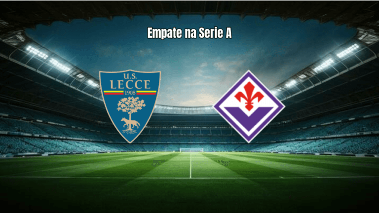 Lecce e Fiorentina empatam em 1 a 1 na 33ª rodada da Serie A
