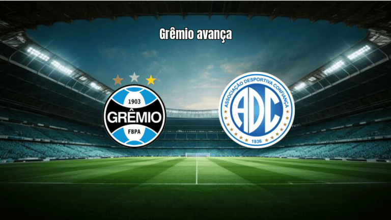 Grêmio vence Confiança por 2 a 0 na Copa do Brasil com expulsão
