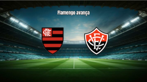 Flamengo vence Vitoria por 2 a 1 e avança na Copa do Brasil