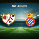 Rayo Vallecano 1x0 Espanyol: Goleada Tardia e Gols nos Acréscimos