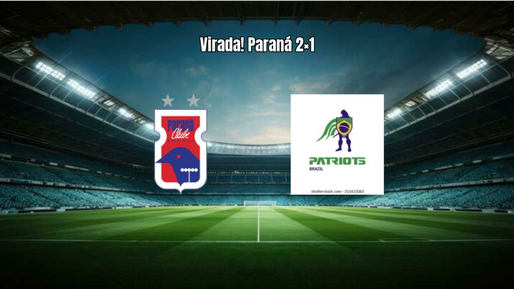 Paraná vira sobre Patriotas e vence por 2 a 1 no Paranaense