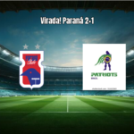 Paraná vira sobre Patriotas e vence por 2 a 1 no Paranaense