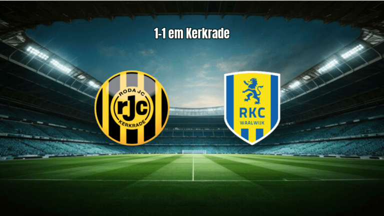 Roda JC x Waalwijk: Destaques e Análise do Empate na Eredivisie