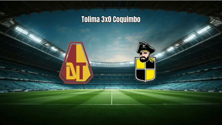 Deportes Tolima domina Coquimbo e vence por 3 a 0 na Libertadores