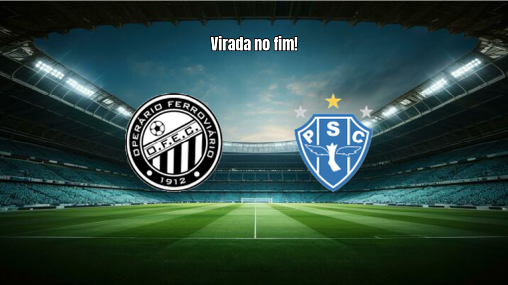 Operário PR U20 2×1 Paysandu PA U20: Virada Heróica