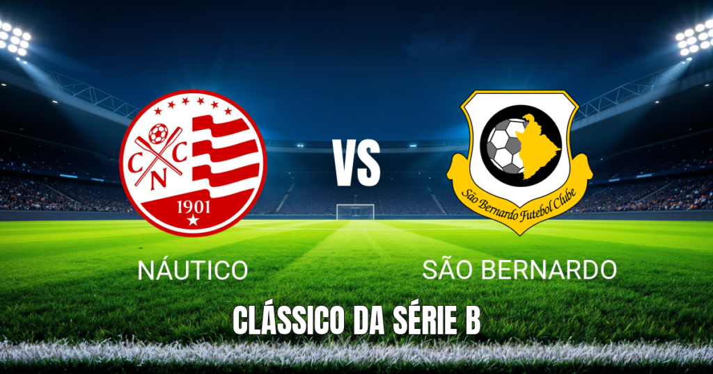 Onde assistir Náutico x São Bernardo: Palpite e análise do Brasileirão Série B em 18/04/2026