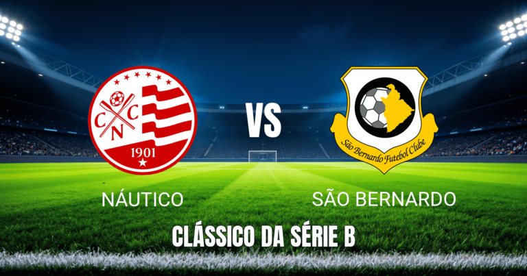 Onde assistir Náutico x São Bernardo: Palpite e análise do Brasileirão Série B em 18/04/2026