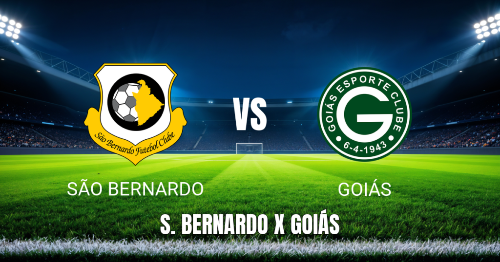 Onde assistir São Bernardo x Goiás ao vivo: Palpite para Brasileirão Série B 26/04/2026