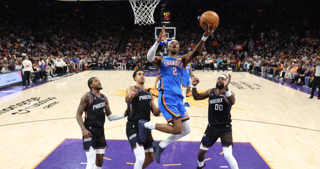 Thunder varre Suns e avança com autoridade nos playoffs da NBA