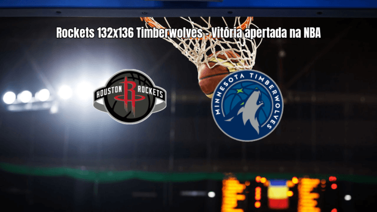Timberwolves vencem Rockets em jogo eletrizante da NBA por 136 a 132