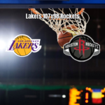 Lakers vencem Rockets por 107 a 98 em jogo equilibrado da NBA