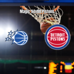 Orlando Magic vence Detroit Pistons por 94 a 88 na NBA