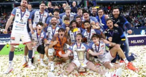 Cachopa celebra primeiro título europeu com Milão na Copa Challenge