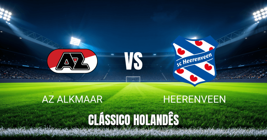 Onde Assistir AZ Alkmaar x Heerenveen: Palpite e Análise da Eredivisie 12/04/2026