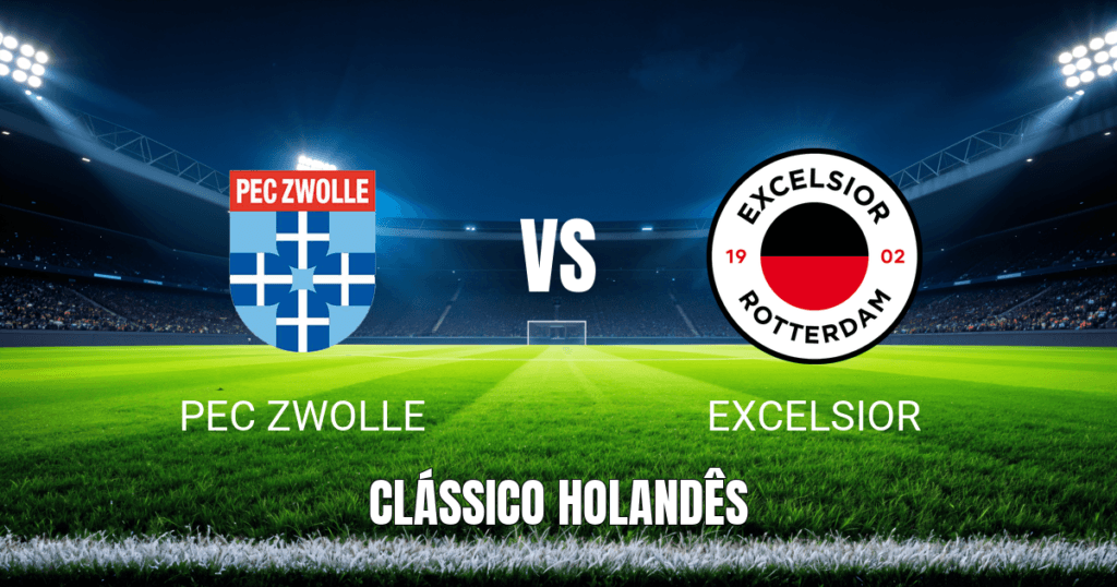 Onde Assistir PEC Zwolle x Excelsior: Palpite e Análise da Eredivisie 12/04/2026