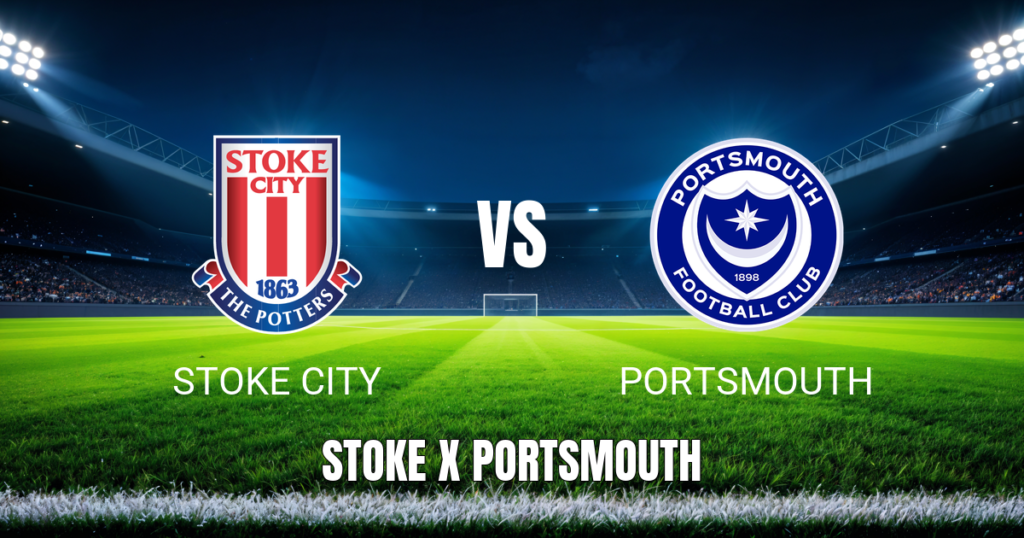 Onde assistir Stoke City x Portsmouth ao vivo: Palpite para EFL Championship 25/04/2026