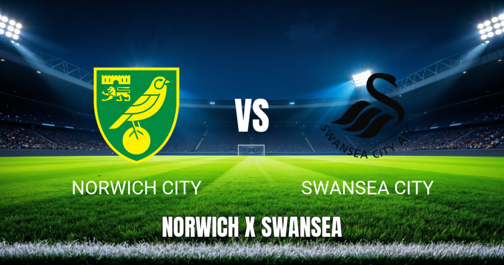 Onde assistir Norwich City x Swansea City: Palpite para 25/04/2026