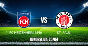 Onde assistir Heidenheim x St. Pauli: Palpite para Bundesliga 25/04/2026
