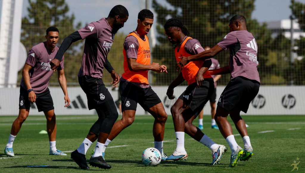 Real Madrid treina para enfrentar o Espanyol em LaLiga