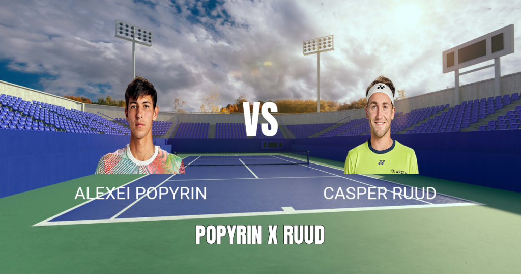 Onde Assistir Popyrin vs Ruud: Palpite e Análise 21/05/2026