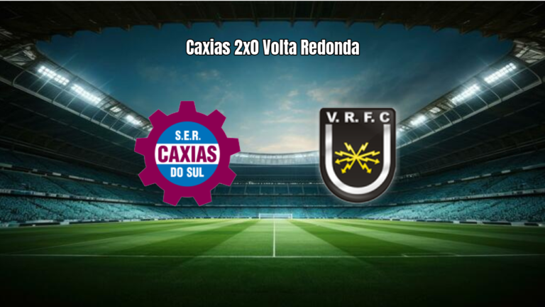 Caxias vence Volta Redonda por 2 a 0 na Copa Sul-Sudeste