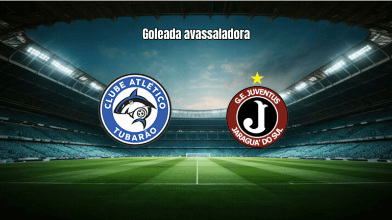 Tubarão 4×0 Juventus SC: Destaques da Goleada no Catarinense