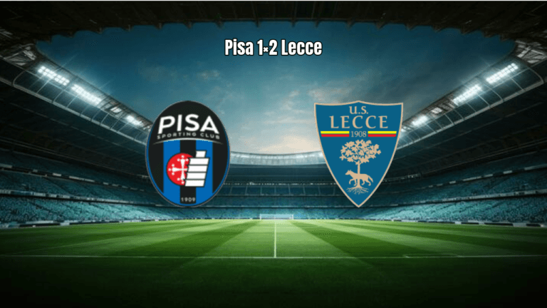Pisa 1×2 Lecce: Destaques da Partida pela Serie A