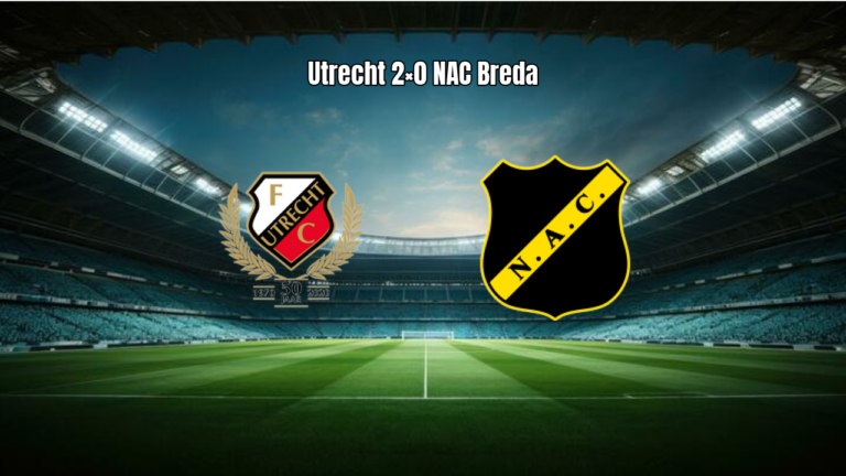 Utrecht domina NAC Breda e vence por 2 a 0 na Eredivisie