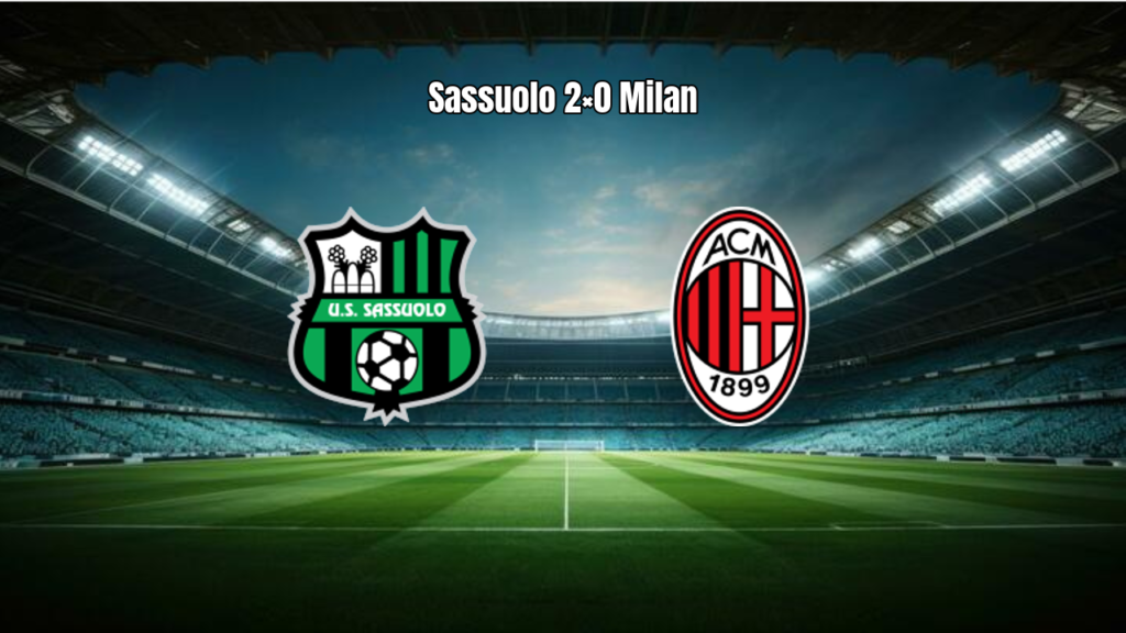 Sassuolo vence Milan e complica vida do rival na Serie A